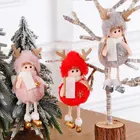 2021 Новогодний подарок, новинка, Рождество, милые шелковые плюшевые куклы-ангела, Рождественская елка, подвеска, Рождественское украшение для дома 2020 Deco