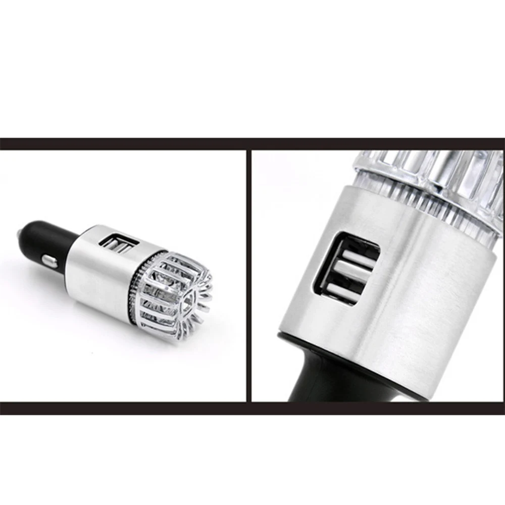 Стерилизация автомобильный очиститель воздуха 5V 2A двойной USB прикуриватель