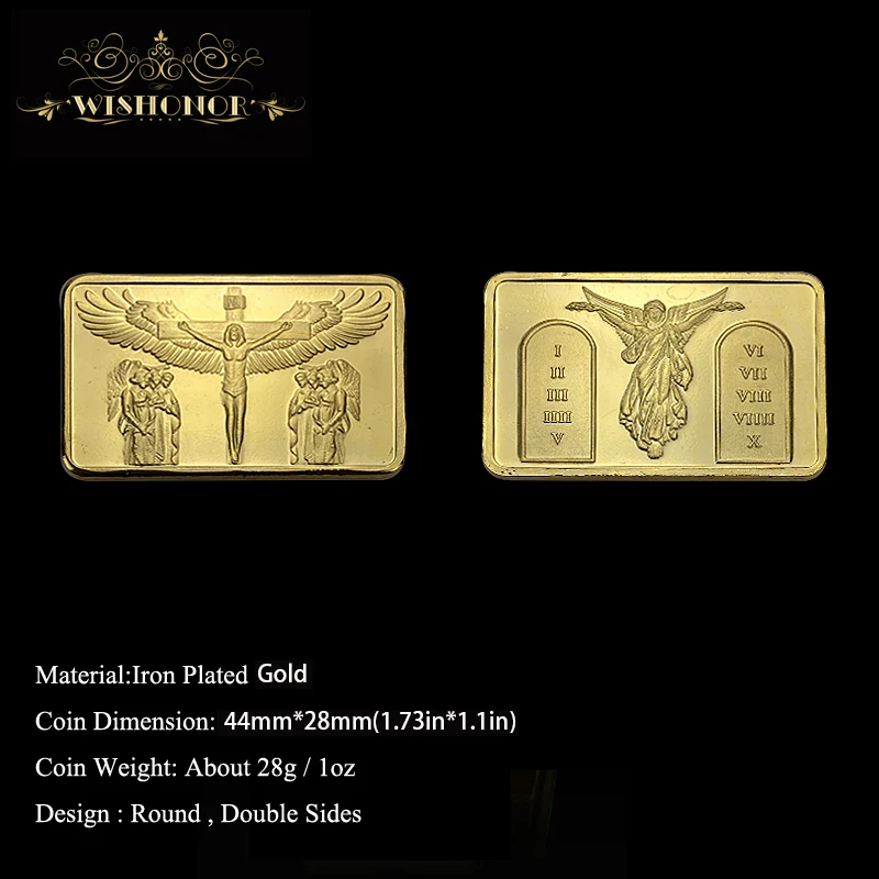 Рекламная продукция для золотых слитков крест Иисуса Христа на кресте 24 К
