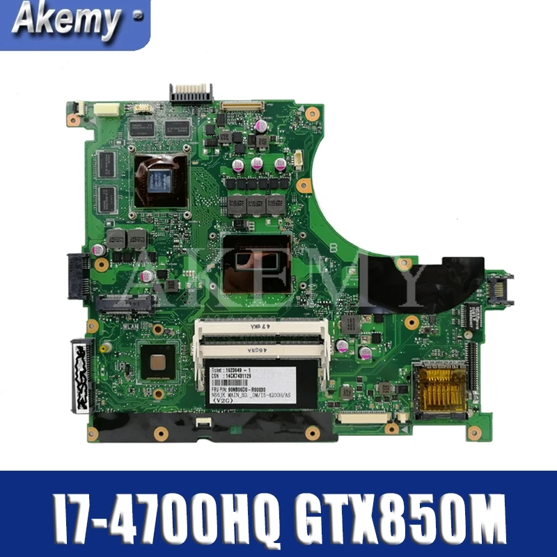 Для For Asus N56JK G56JK G56J N56J I7-4700HQ процессор GTX850M материнская плата для ноутбука