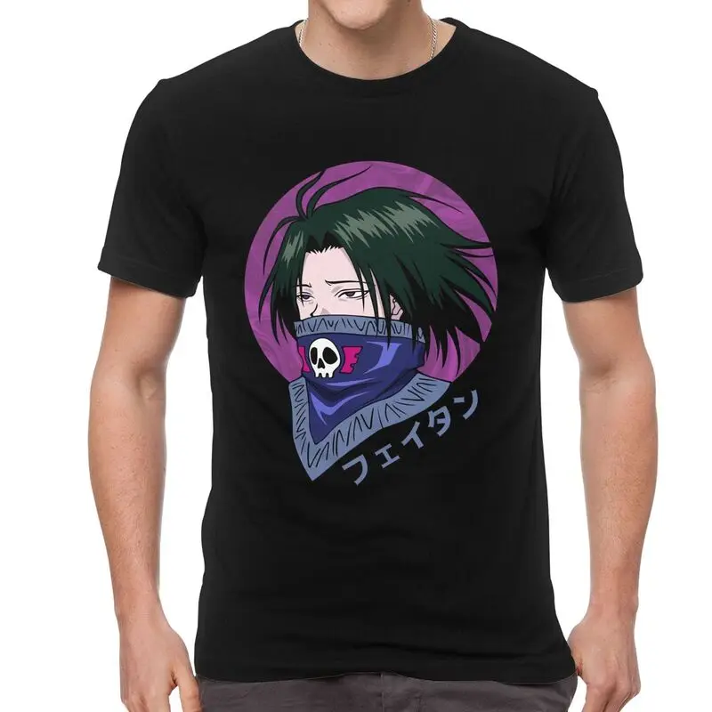 

HXH FEITAN футболка для мужчин Новинка футболки, футболка с короткими рукавами с рисунком Hunter x футболка с изображением охотника хлопок футболки...