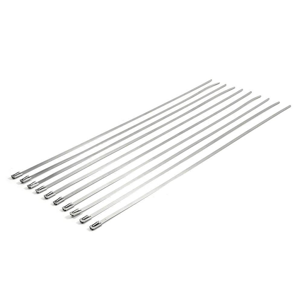 10 шт. 7 9*300 мм замок из нержавеющей стали Молния кабель Универсальный мотоцикл