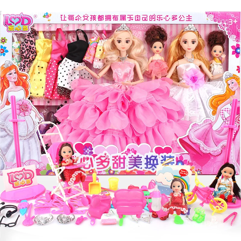 Подарочная коробка имитация кукла набор принцесса одеваются вилла мечта особняк