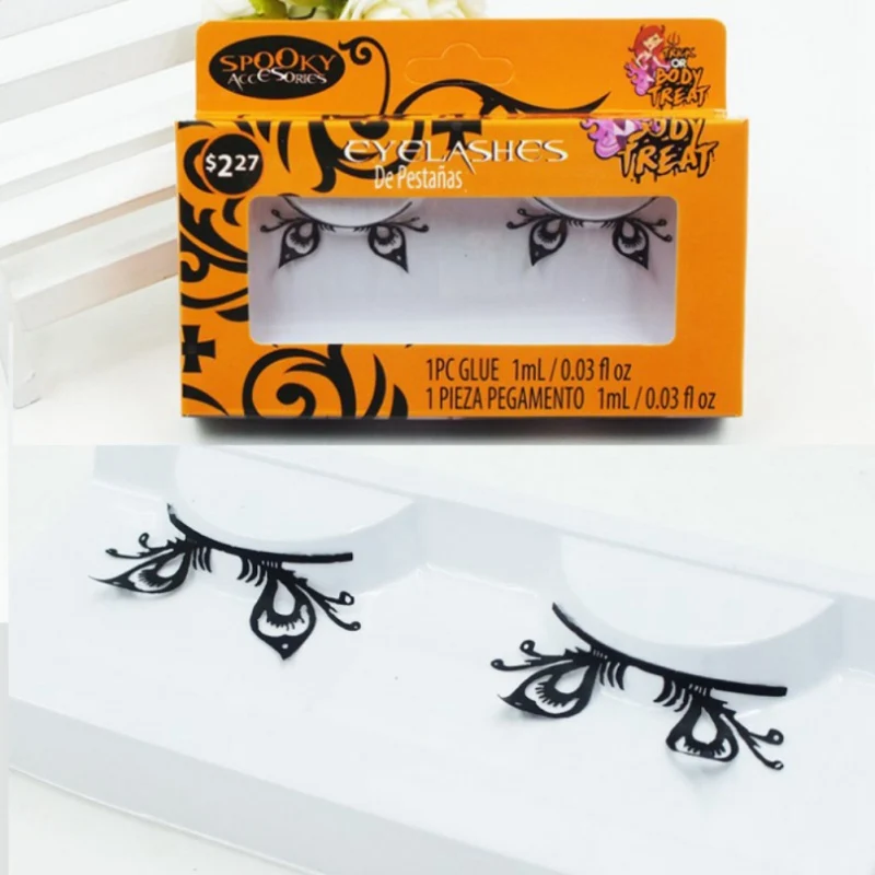 1 пара Накладные ресницы ручной работы в форме бабочки птицы паука