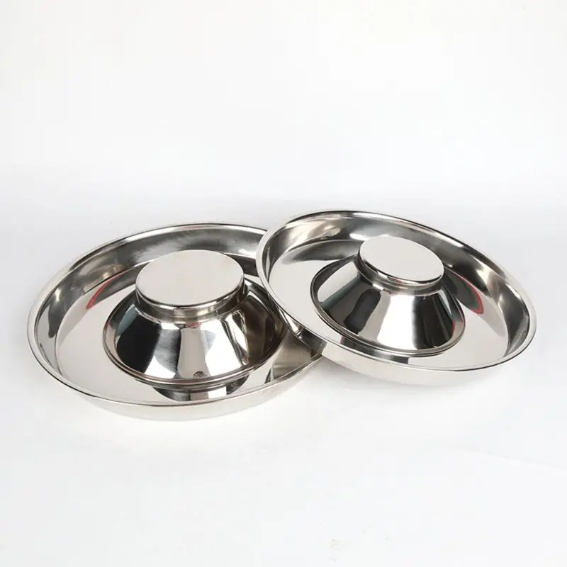 

Stainless Steel Pet Dog Bowl Puppy Litter Food Feeding Dish Feeder Water Bowl