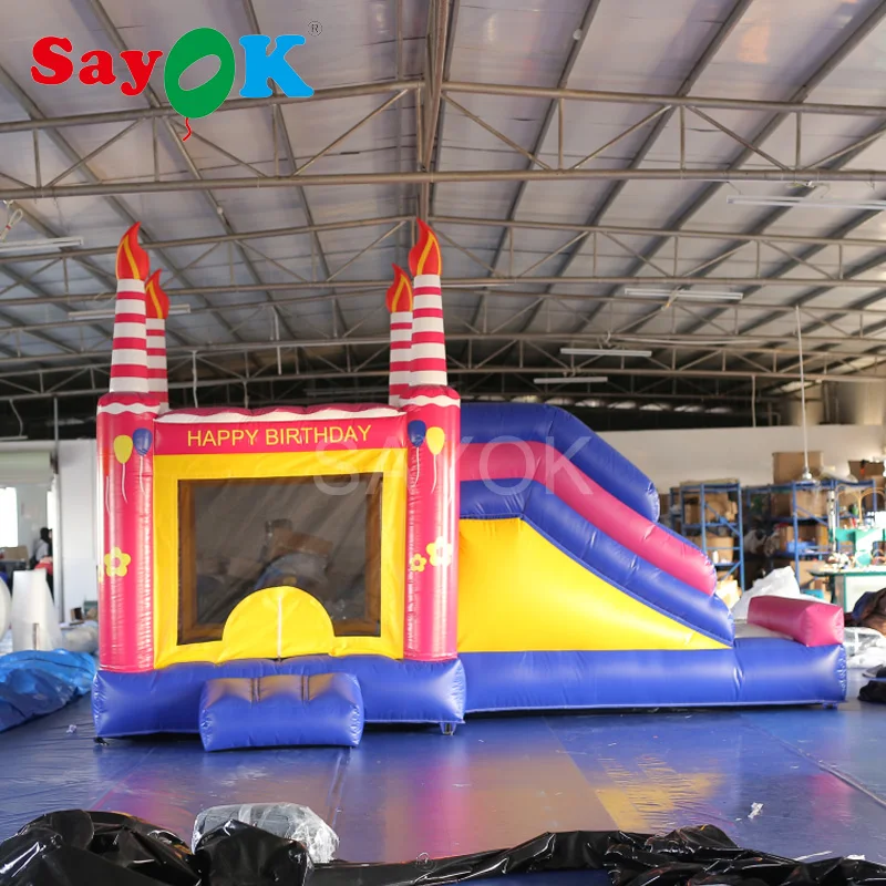 Надувной батут для дня рождения 6x4x4 mH с воздуходувкой надувной воздушный замок и