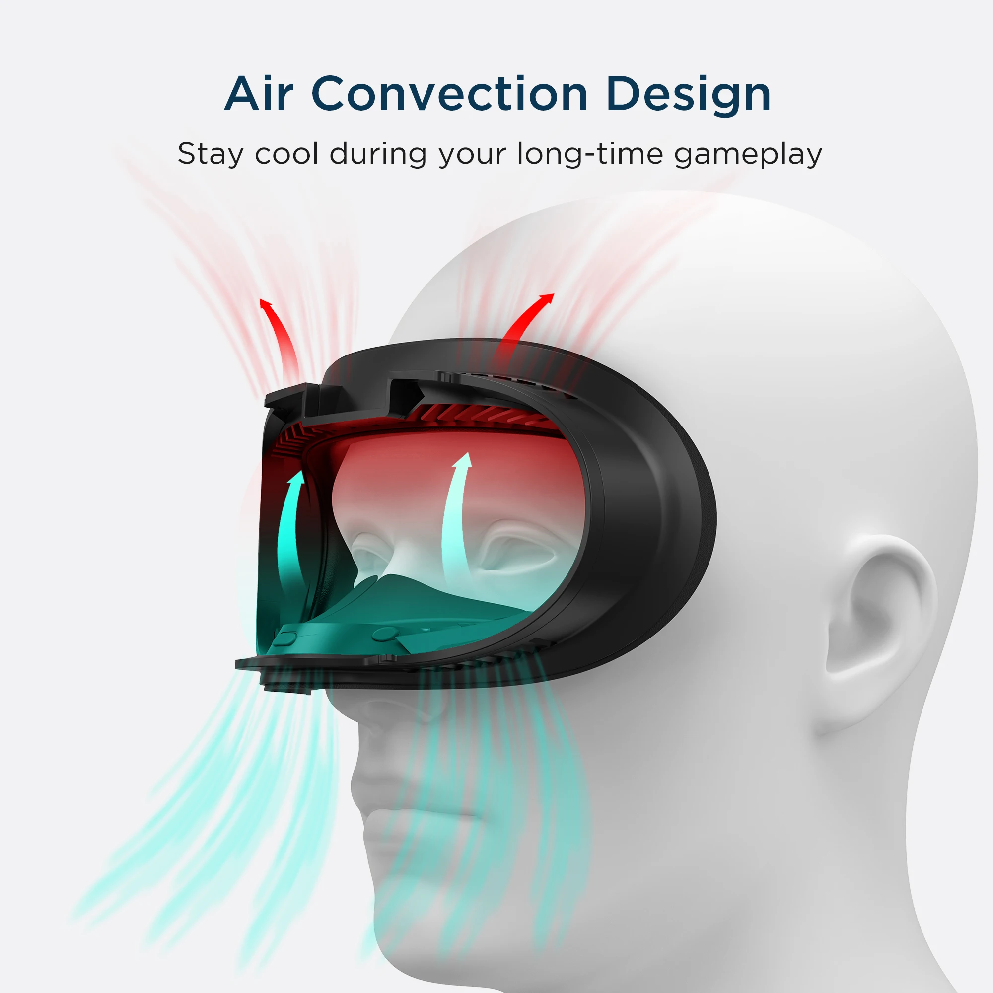 KIWI design Upgraded Fitness Facial Interface For Oculus Quest 2 VR Accessories Optimized Noseguard Washable Sports Cloth Pad