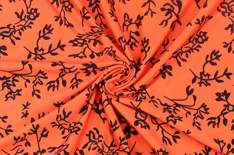 

New Fashion Print Dress with Round Neck and Long Sleeves Women Clothes