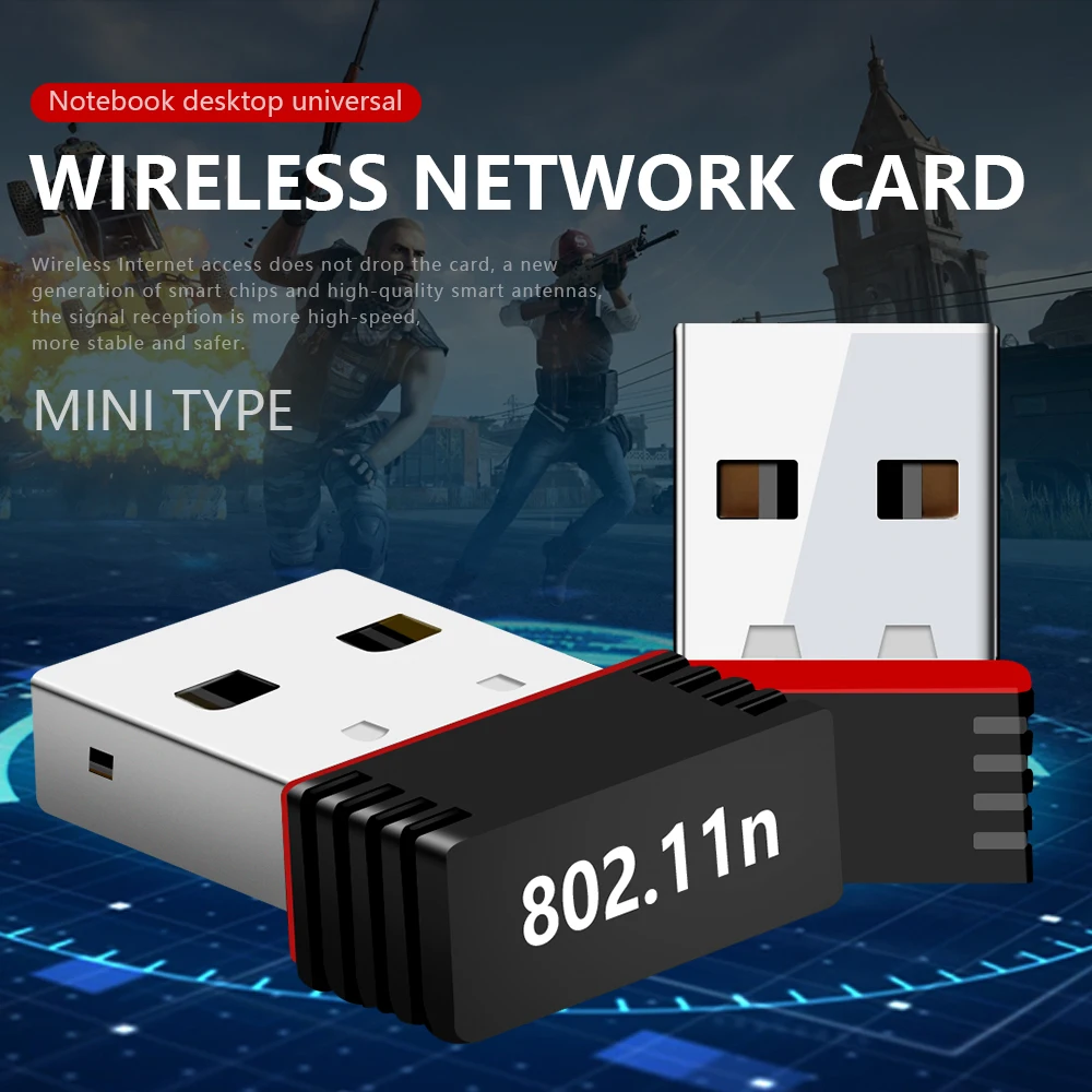 150 Мбит/с USB ключ для ноутбука ПК Windows 7/10/xp/ Vista/2000 Mini 802.11n/g/b Wifi 2 4 ГГц ~ 4835