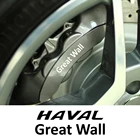 Наклейки для GREAT WALL HAVAL H6, H9, M6, F7, POER, WEY STEED, аксессуары для автотюнинга, 6 шт., наклейки на тормозной суппорт автомобиля, виниловая пленка, наклейка