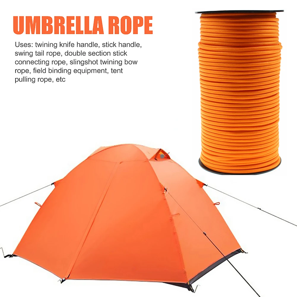 100 м/рулон ядер для выживания парашютный шнур шнурок кемпинга веревка альпинизма