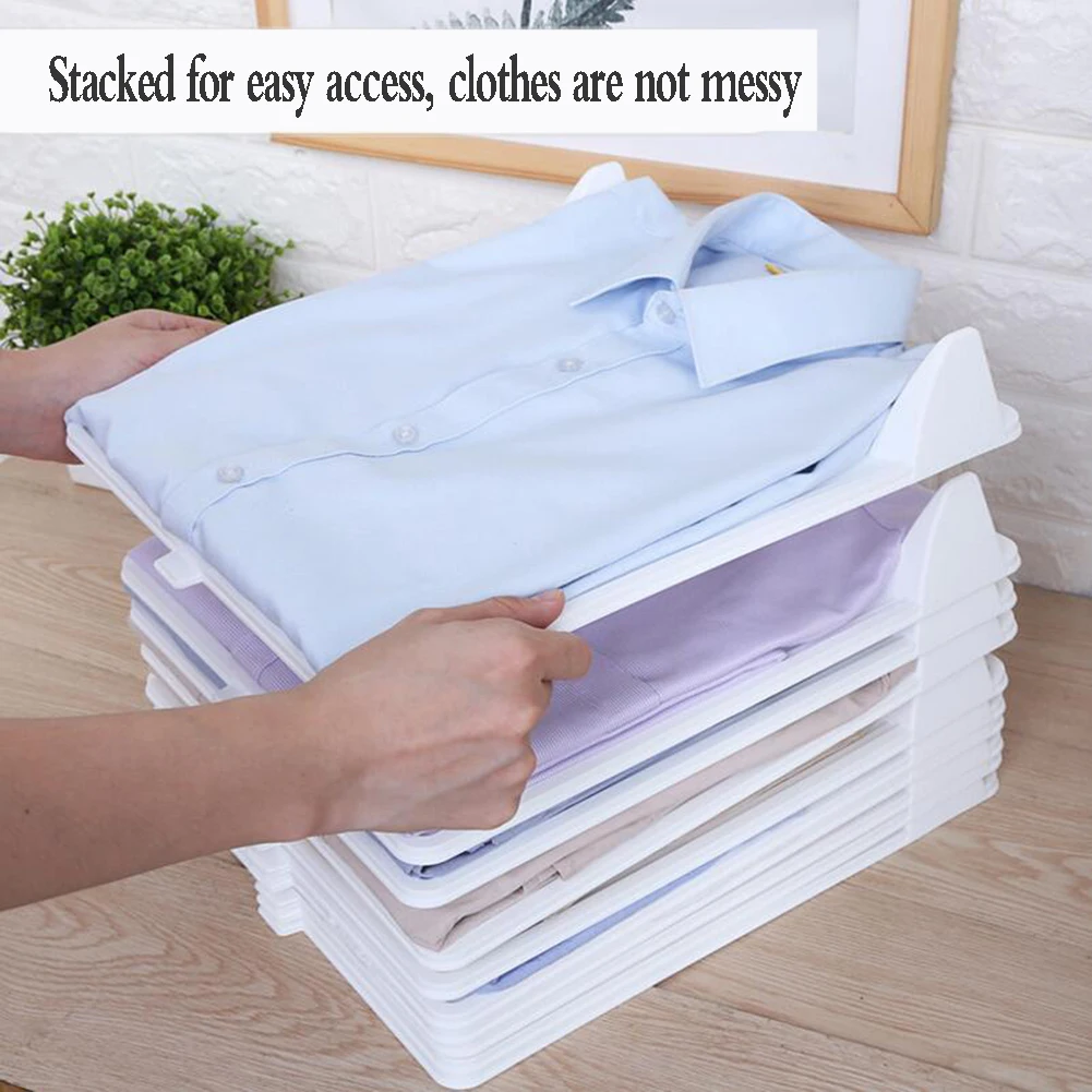 10Pc clothes organizer folding board Shirt Folder Fast Clothes Fold Board Home Closet Organizer