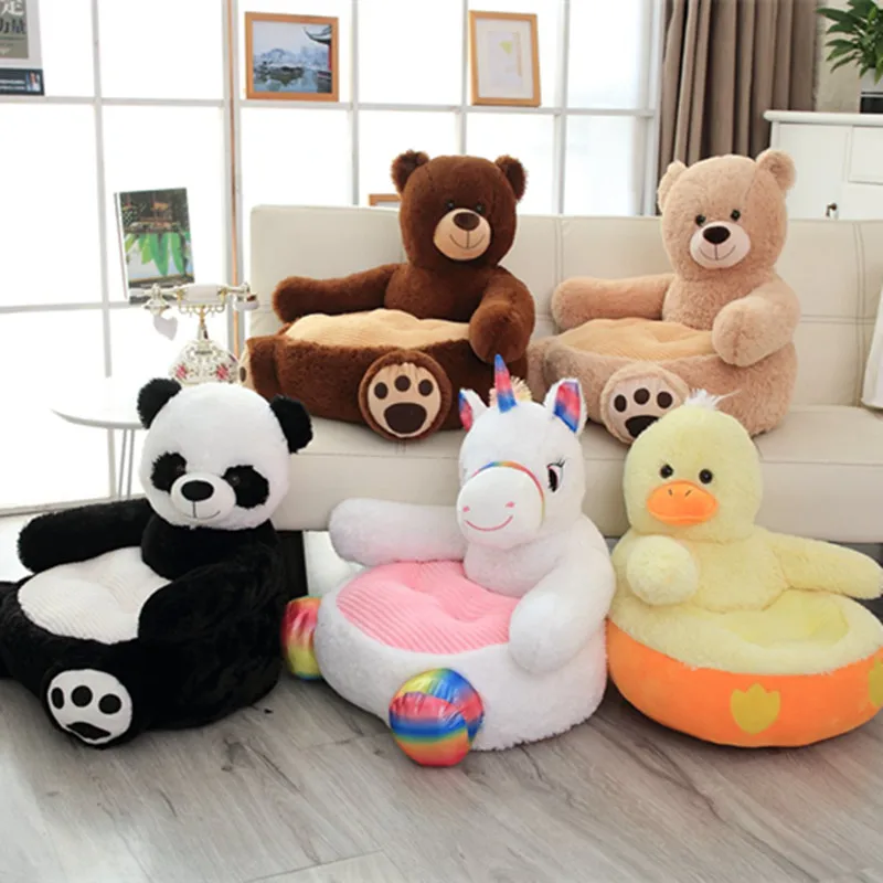 Sofá con dibujos de Panda, oso, unicornio, pato, silla para niños, sofá perezoso para adultos, Tatami para bebé, sofá de guardería, suave, regalo de alta calidad