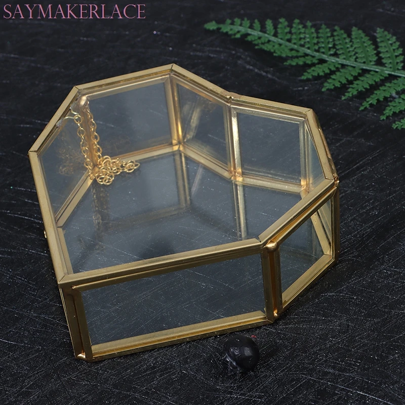 

Wedding Ring Box Storage Box Glass Terrarium Jewelry Box Glass Ring Bearer Box