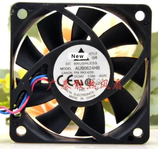 

For DELTA AUB0624HB AQ70 DC 24V 0.09A 60x60x15mm Server Cooling Fan