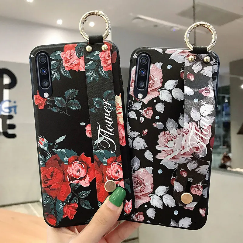 Чехол SoCouple с ремешком на запястье для Samsung Galaxy S9 S8 S10 S20 FE Plus S21 Note 10 plus 20