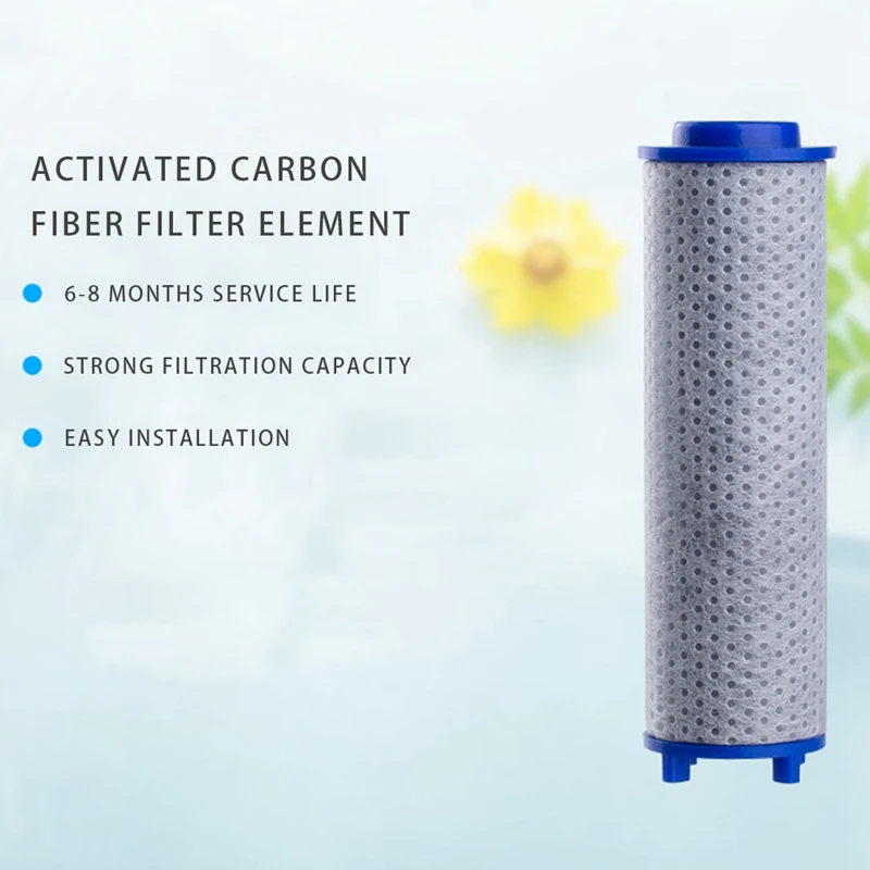 

3 Pcs Activated Carbon Hand Held Water Shower Filters Remove Residual and Odor, Absorb Impurities, and Purify Water