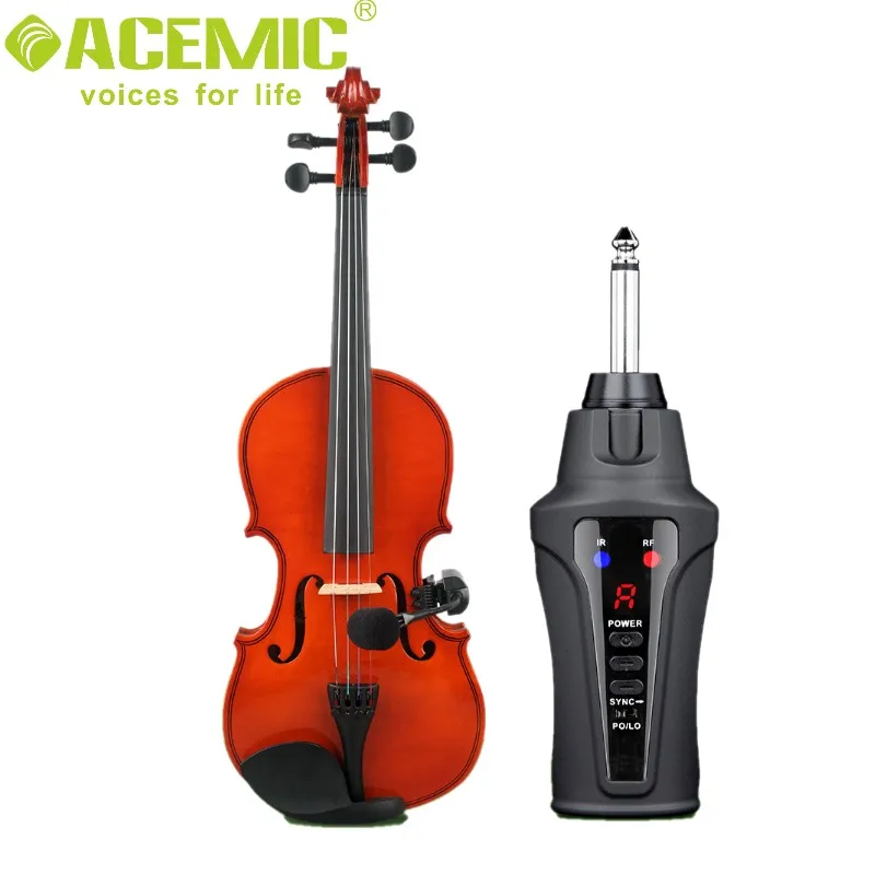 Беспроводной микрофон для скрипки музыкальных инструментов портативный