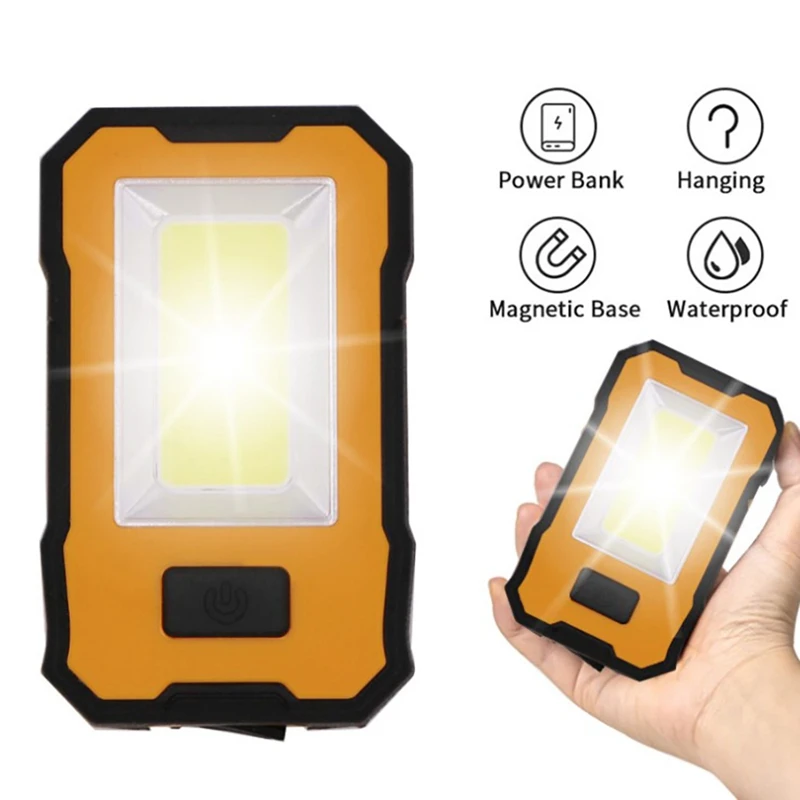 Портативный светодиодный рабочий светильник с USB-зарядкой рабочие лампы COB