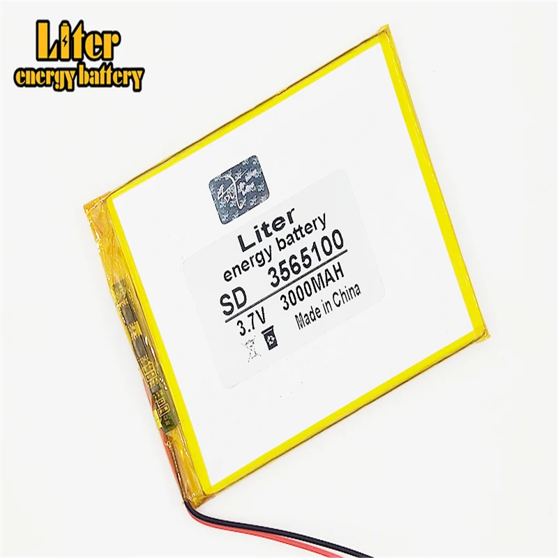 3565100 3365100 3.7v 3000mah Lithium Polymer Battery With Board For 7 Inch Tablet Pc Liter energy | Электроника