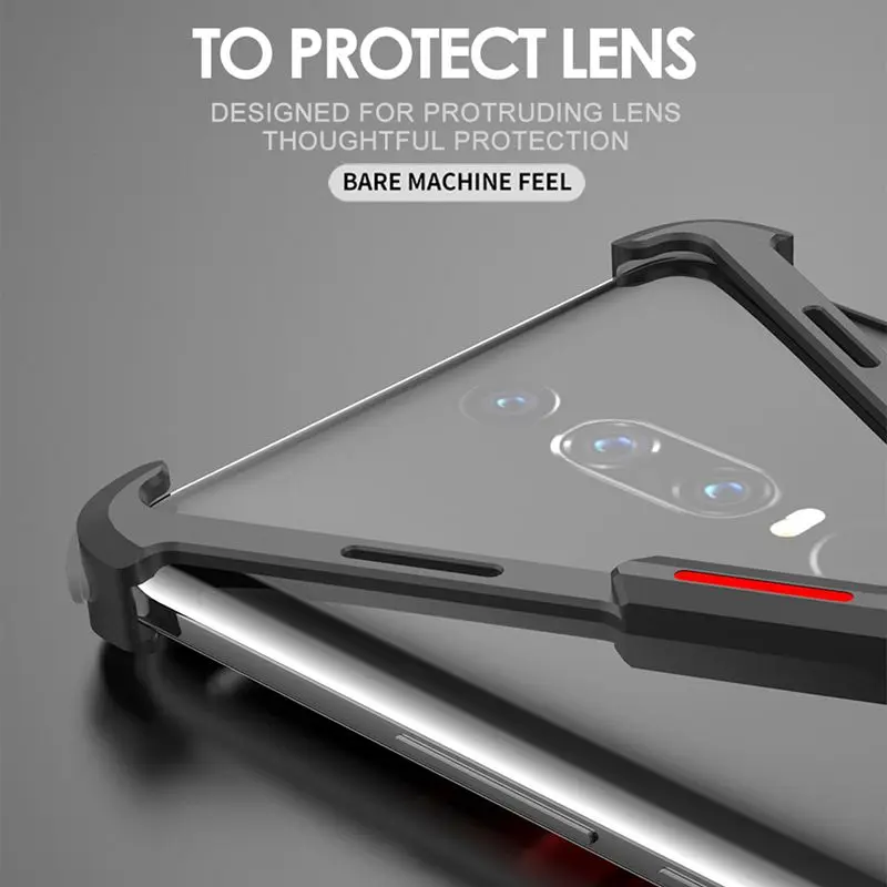 

R-JUST Aluminum Metal Bare Frame Case for Huawei MateRS Border X Shape Case for Huawei MateRs Protect Frame Bumper Cover