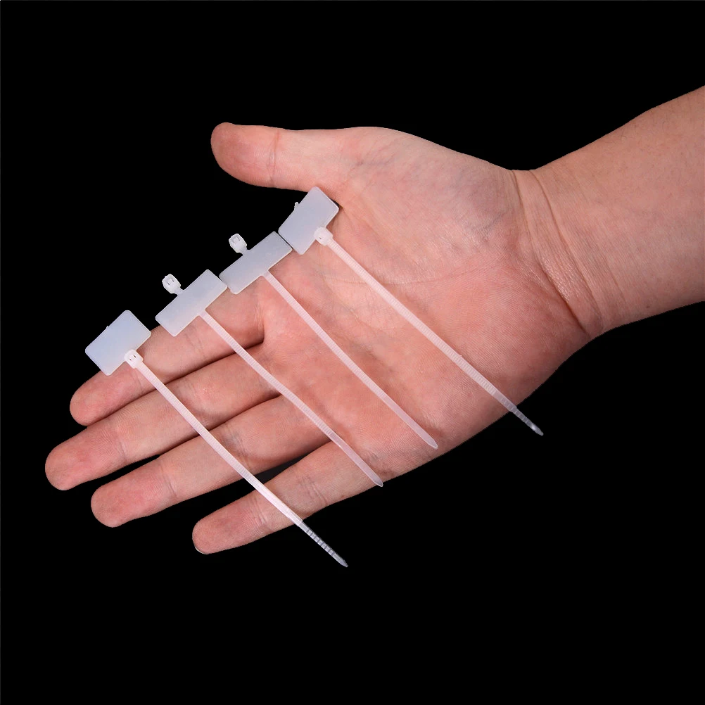 100 шт. многофункциональные нейлоновые бирки для галстуков самоблокирующиеся