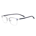 Мужские Модные металлические прямоугольные полная оправа средние очки для близорукости многофокальные линзы для чтения