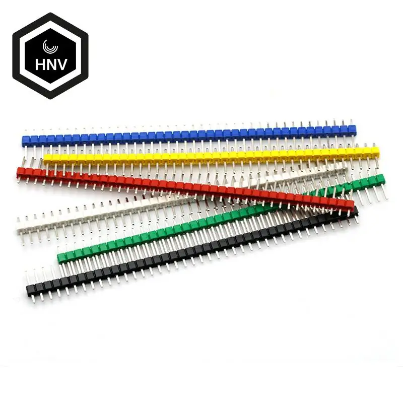

10pcs 40 Pin 1x40 Single Row Male 2.54 Breakable Pin Header Connector Strip