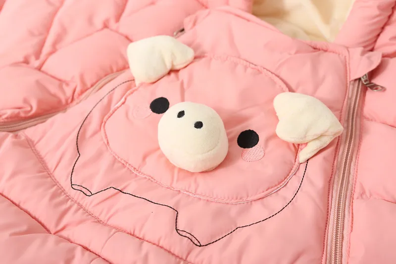 30 degrees cold Winter warm Baby girl Clothes New born Style Baby Rompers Baby Boys Jumpsuits cute Cartoon Infant Overalls