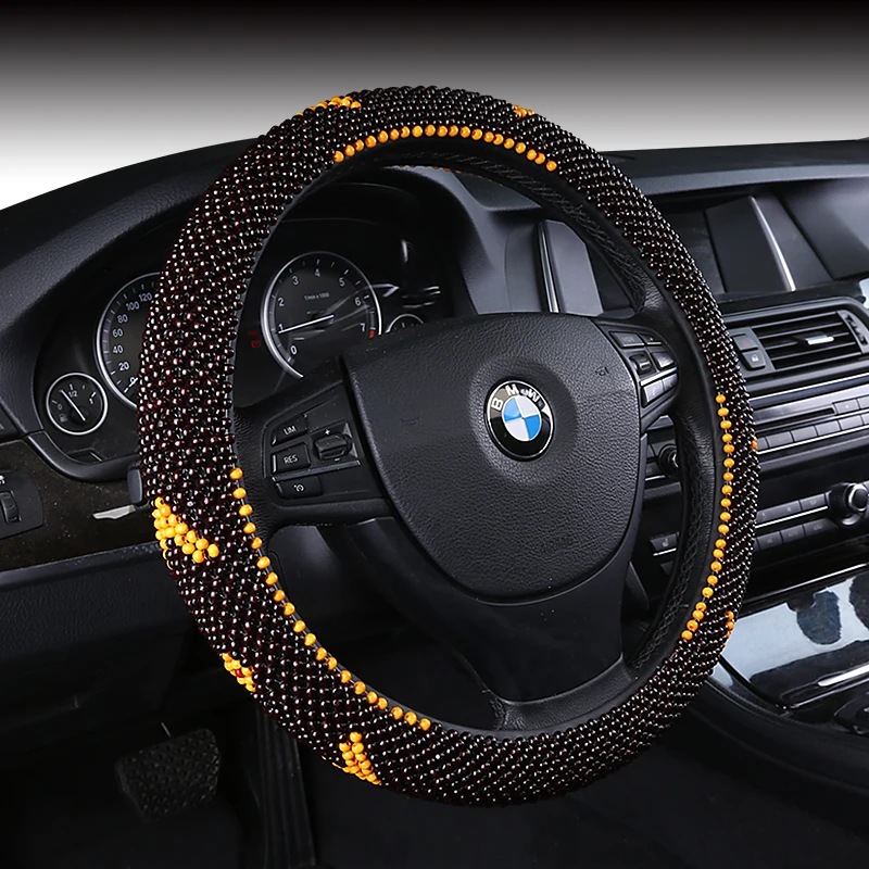 

Message car steering wheel cover wood beads car steering-wheel cover protector for nissan honda ford renault volvo bmw