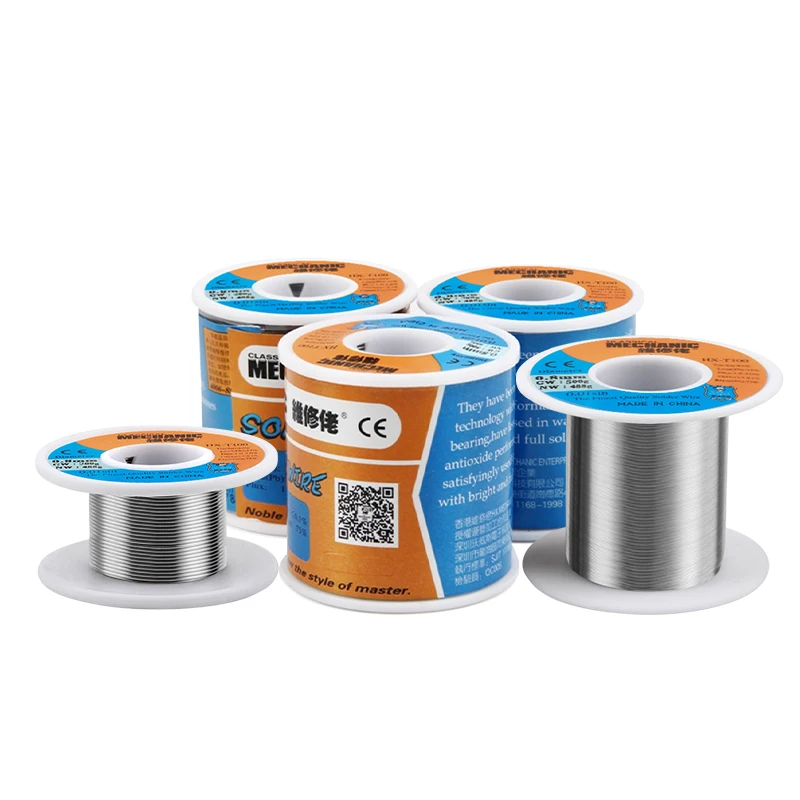 Solder Wire MECHANIC HX-T100 200g 0.3 0.4 0.5 0.6 0.8 1.0 1.2mm High Purity Low Fusion Spot Welding BGA Repair Tools | Инструменты
