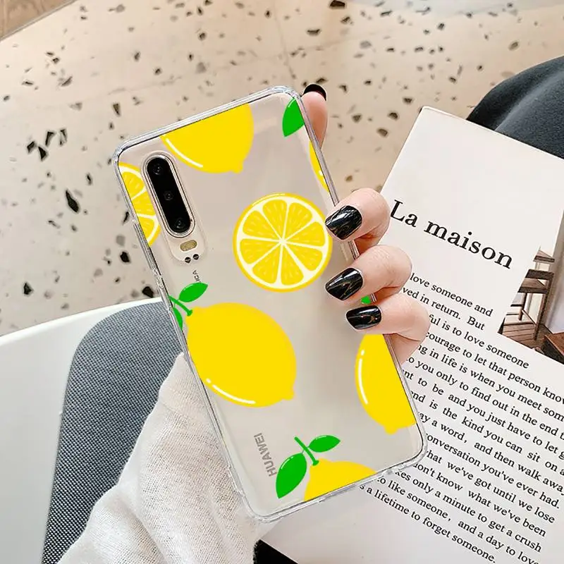 

Fashion Cute Cartoon Fruit Phone Cases Transparent for Samsung A71 S9 10 20 HUAWEI p30 40 honor 10i 8x xiaomi note 8 Pro 10t 11