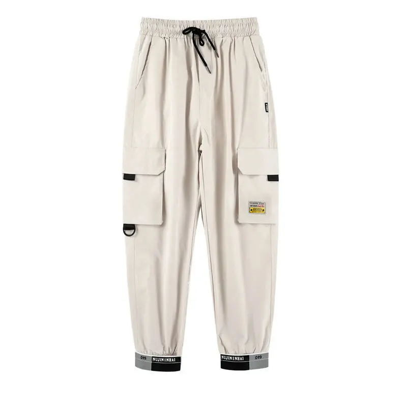 

2020 Mens Cargo Pants Multi Pocket Harem Pants Male Streetwear Fashion Mens Casual Jogging Pants New Elastic Waist Trousers 5XL