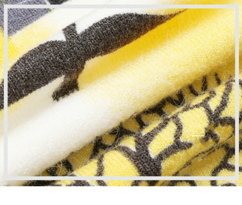 Вязаный свитер с воротником-хомутом женские толстые мягкие Пуловеры длинным