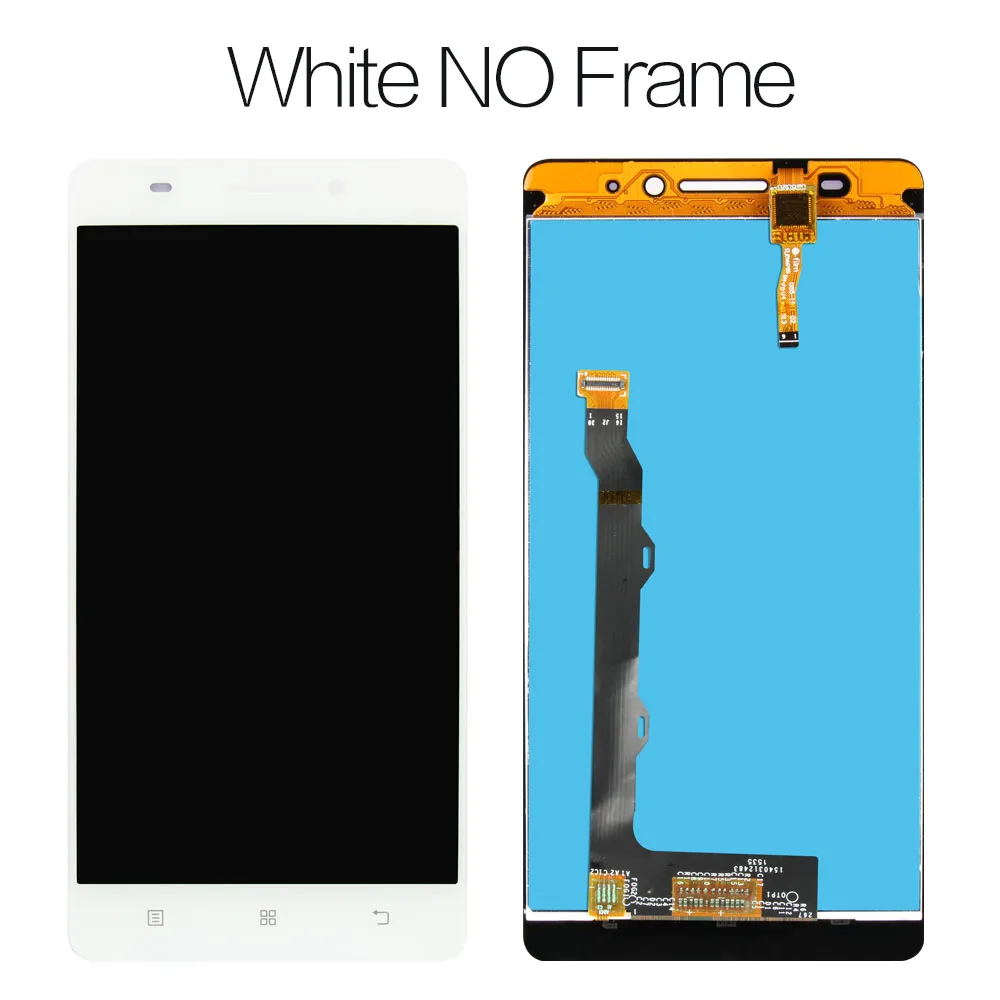 White no frame Srjtek протестирован для LENOVO A7000 дисплей 1280*720 для LENOVO A7000 ЖК-дисплей сенсорный экран дигитайзер Запасные части - Цвет: White no frame