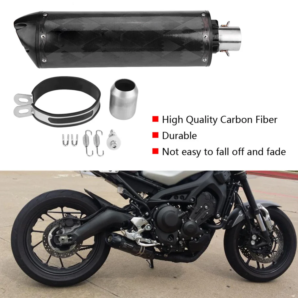 Мотоцикл глушитель выхлопной трубы для США два братьев для HONDA YAMAHA SUZUKI выхлопной трубы углеродного волокна автомобильные аксессуары