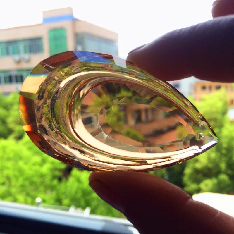 (Бесплатное кольцо) 63 мм хрустальная люстра К9 в форме шампанского подвесная