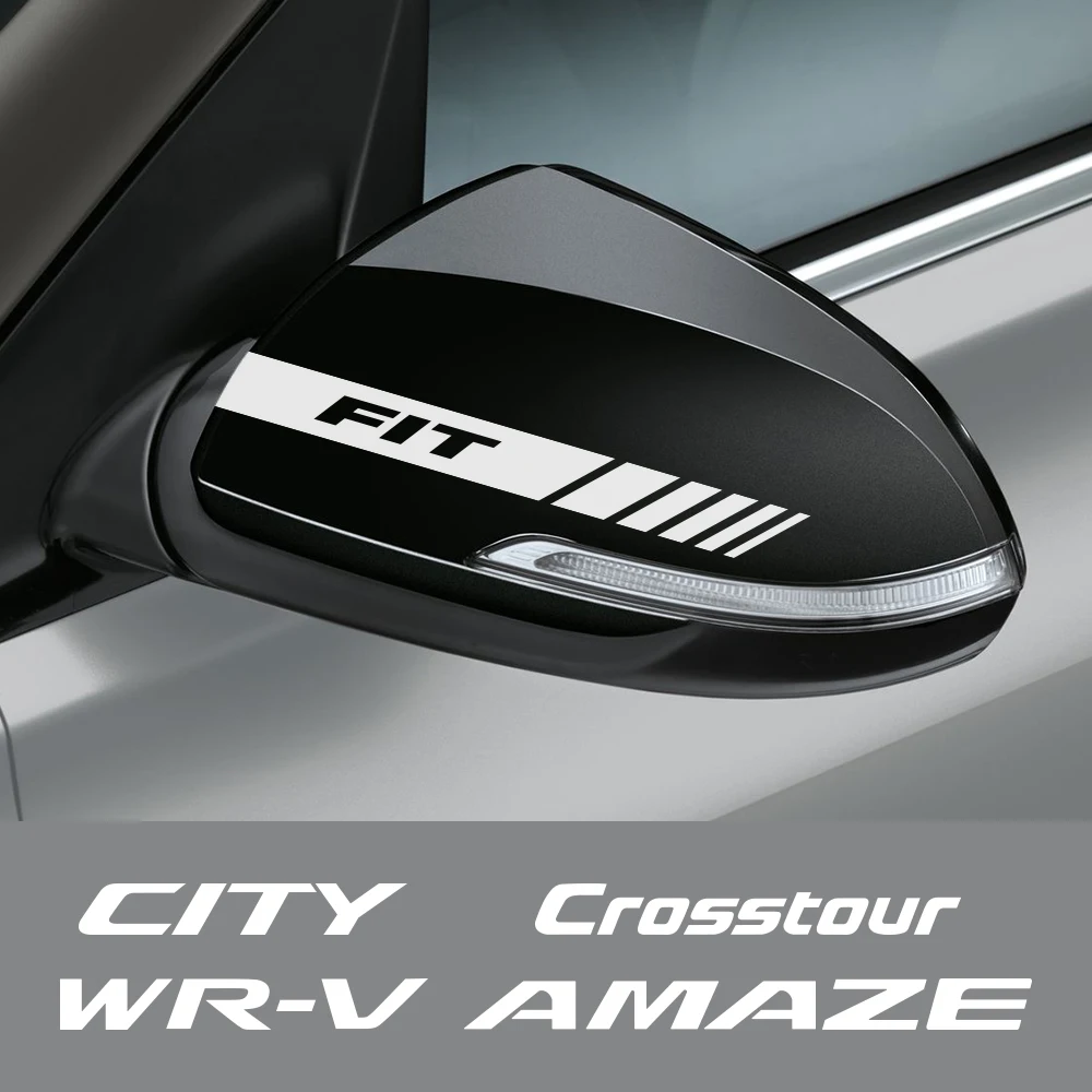 2 шт. Автомобильная наклейка на зеркало заднего вида для Honda AMAZE BRIO BR V CITY CROSSTOUR FIT