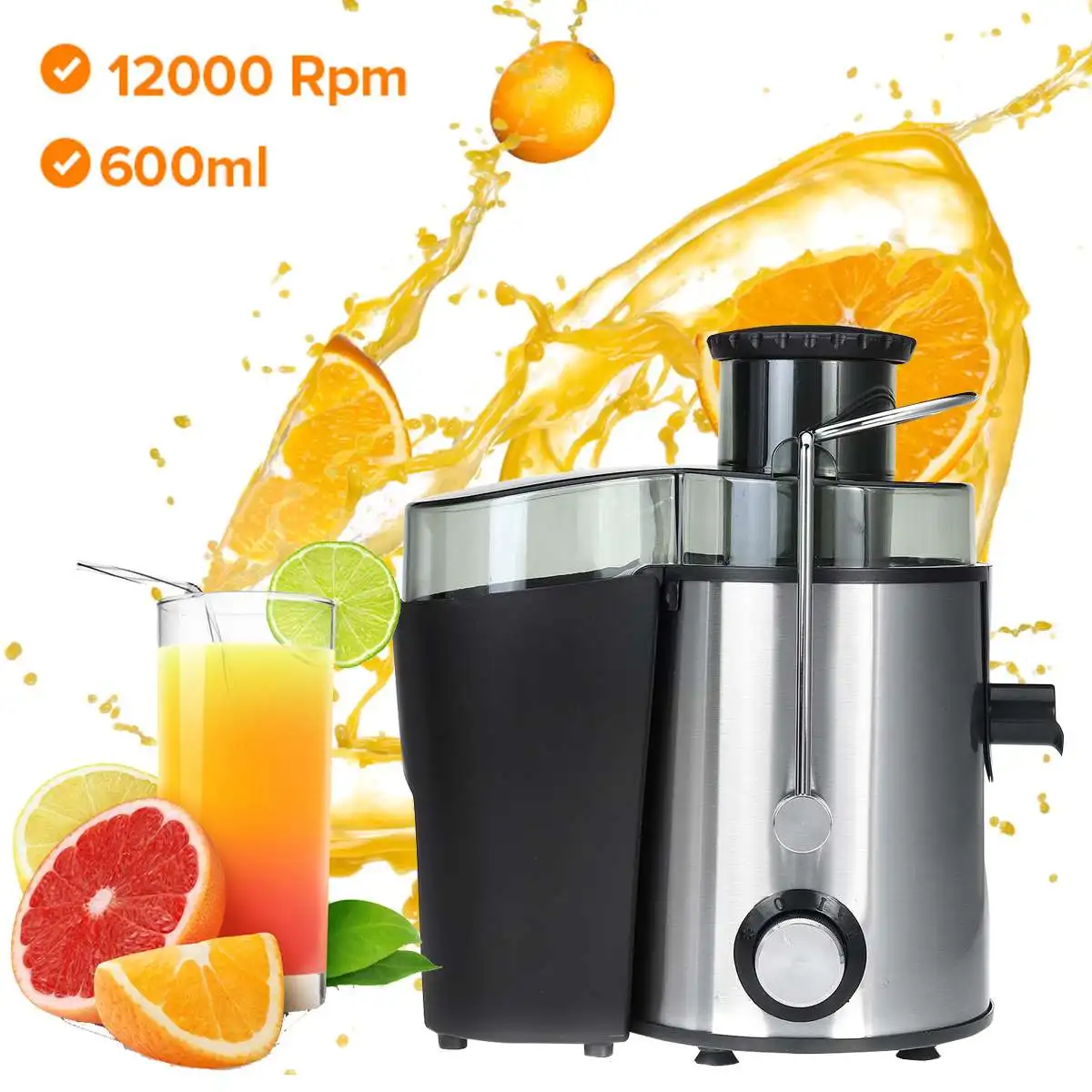 

1000W 2 Speed Stainless Steel Juicers Electric Juice Extractor Household Fruit Vegetables Drinking Machine for Home Kitchen