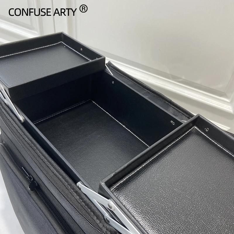 

Large Capacity Beauty Cosmetic Case Rolling Tattoo Luggage Spinner Women Professional Nail Makeup Trolley Suitcase for Travel