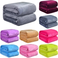 soft warm coral fleece blanket winter sheet bedspread sofa throw 300gsm 4 size light thin mechanical wash flannel blankets
