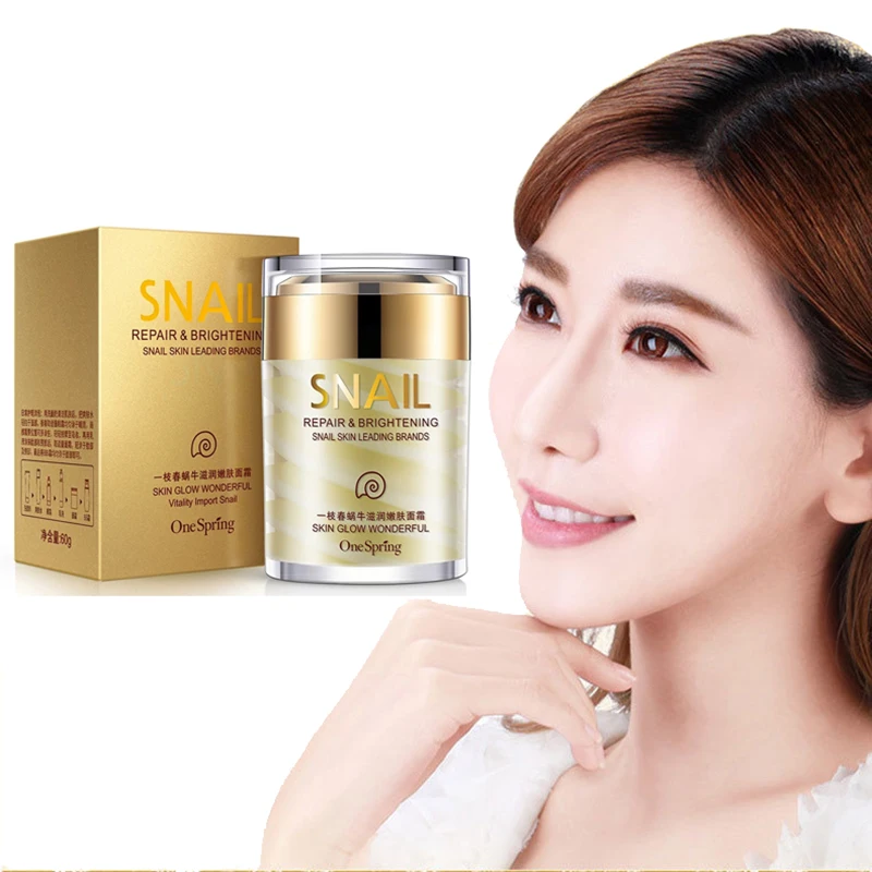 

Snail Anti Aging Moisturizing Face Cream Nourishing Improve Dry Skin Repair Cream Sooth Compacting Skin Care Collagen Essence