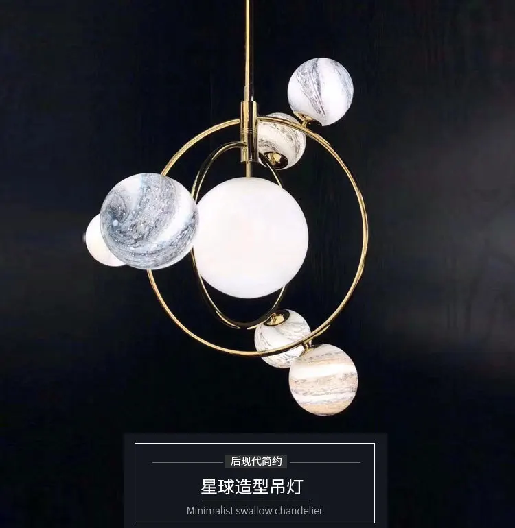 

Post современный скандинавский мечта Блуждающие люстра в форме земли планета исследование личности спальня детская комната люстра
