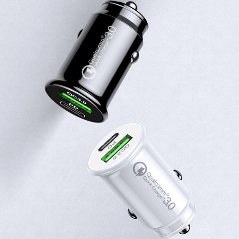 Компактное автомобильное умное зарядное устройство с двумя USB-портами 48 Вт |