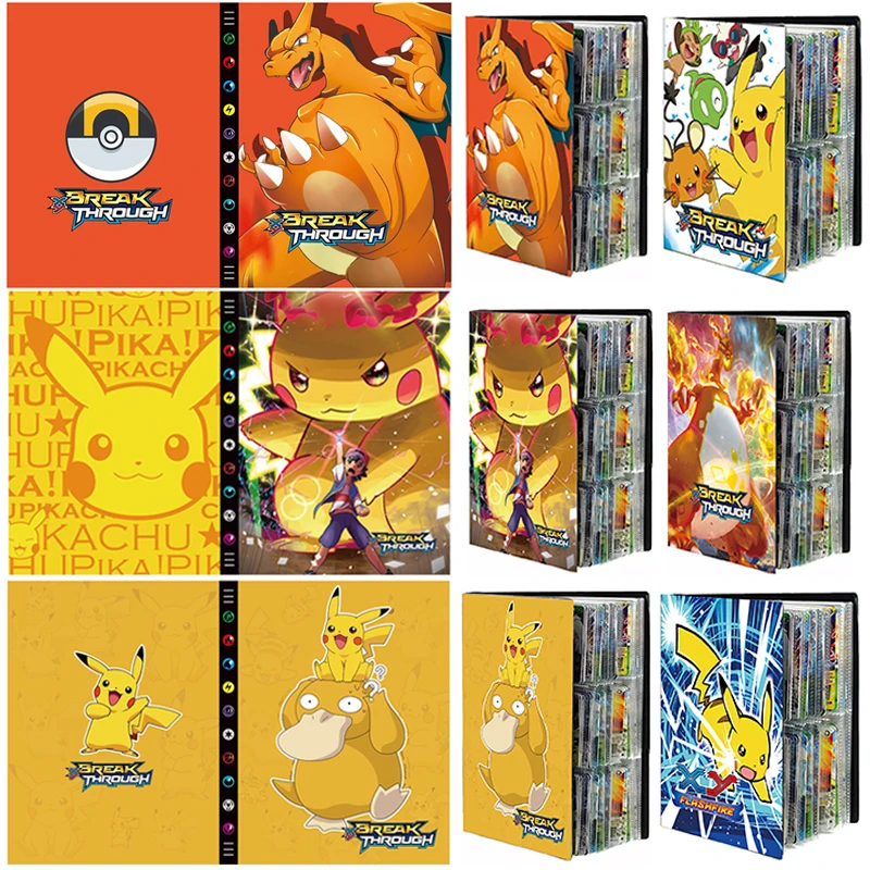 9 Pocket 432Pcs Album Pokemon Book Anime Pokemon Card Favorites Collection Binder Holder Folder Game Card Christmas Gift