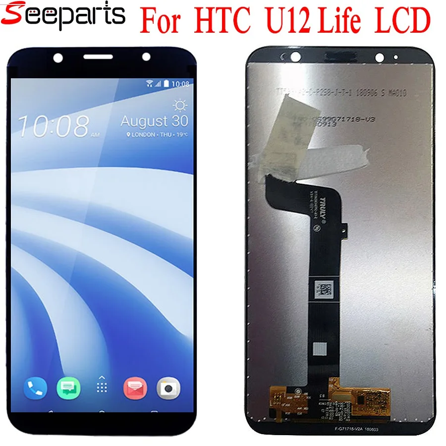 

Original New 6.0" For HTC U12 Lite LCD Screen Display Touch Screen Digitizer For HTC U12 Life Display LCD Screen Replacement