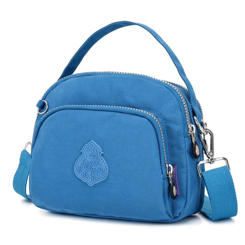 Сумки-мессенджеры Женская сумка через плечо женская Bolsa Feminina Mujer нейлоновая Водонепроницаемая большая однотонная пляжная Женская дорожная сумка - Цвет: Синий