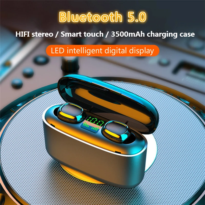 Новые беспроводные наушники TWS Bluetooth 5 0 HIFI мини водонепроницаемые спортивные с