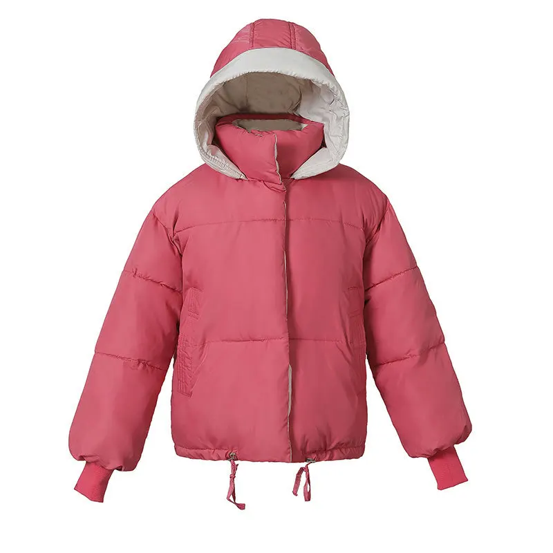 ZQLZ женские куртки 2020 с капюшоном короткая парка Донна для женщин толстый теплый