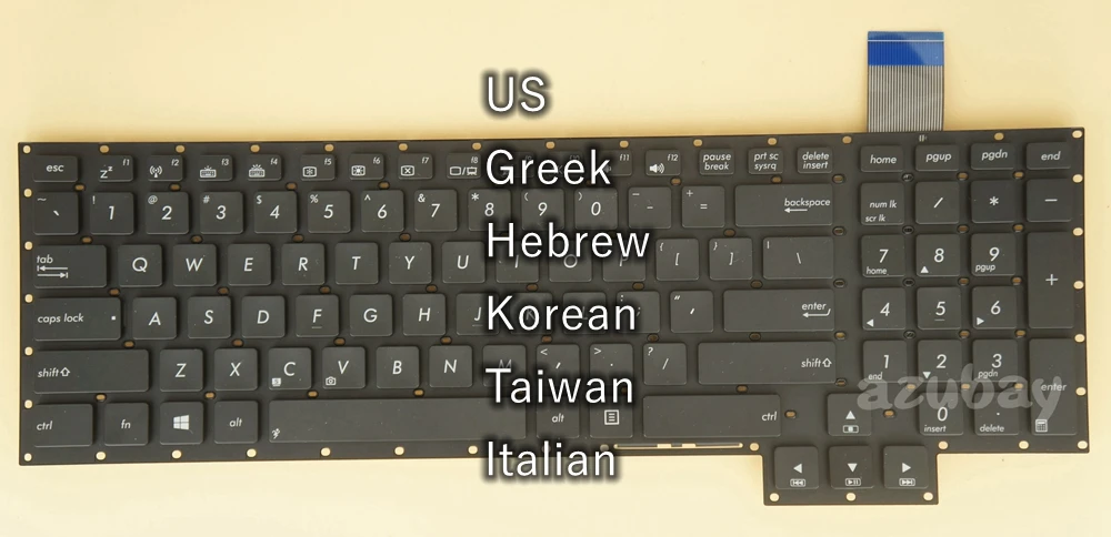 Американская греческая иврит Корейская Тайваньская итальянская клавиатура для
